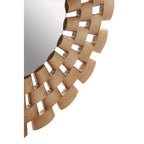 Round Antique Silver Finish Wall Mirror | Geela