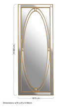Gold Frame Wall Mirror | Gavra