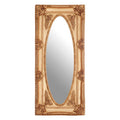 Gold Finish Oval Border Wall Mirror | Marseille