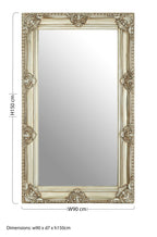 Champagne Bead and Reel Wall Mirror | Marseille