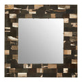 Square Petrified Wood Wall Mirror | Relic