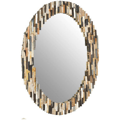 Multi Tile Oval Wall Mirror | Relic