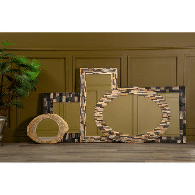 Multi Tile Oval Wall Mirror | Relic