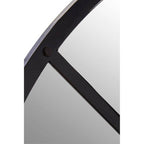 Black Finish Round Wall Mirror | Descartes