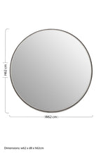 Medium Nickel Finish Wall Mirror | Leonov