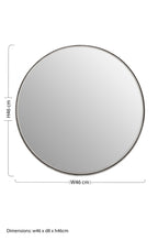Small Nickel Finish Wall Mirror | Leonov