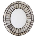 Oval 3D Mosaic Wall Mirror | Riza