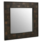 Mango Wood Square Wall Mirror | Surat