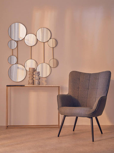 Wall Mirror with Gold Finish Frame | Trento