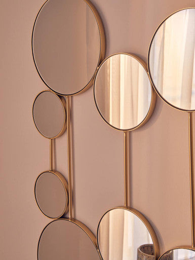 Wall Mirror with Gold Finish Frame | Trento