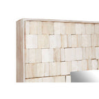 Hestina Rectangular White Wash Mosaic Wall Mirror