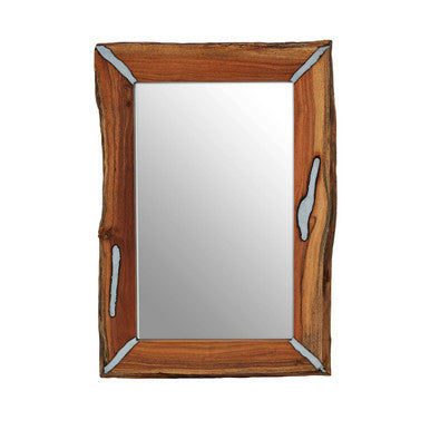 Acacia Wood Wall Mirror | Almora
