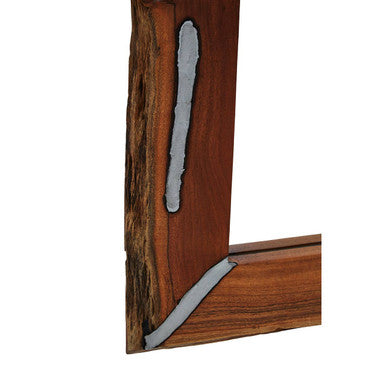 Acacia Wood Wall Mirror | Almora