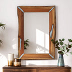 Acacia Wood Wall Mirror | Almora