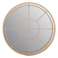 Gold Finish Round Wall Mirror | Beauly