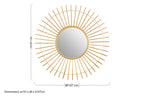 Round Gold Wall Mirror | Beauly
