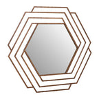 Antique Gold Hexagon Wall Mirror | Beauly