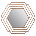 Antique Gold Hexagon Wall Mirror | Beauly