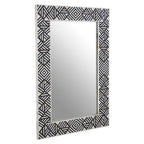 Black and Mother of Pearl Wall Mirror | Fusion