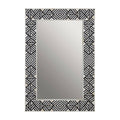 Black and Mother of Pearl Wall Mirror | Fusion