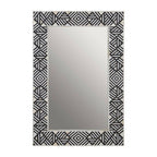 Black and Mother of Pearl Wall Mirror | Fusion