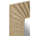 Square Wall Mirror with Textured Silver Frame | Fusion