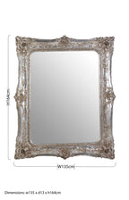 Champagne Baroque Style Wall Mirror | Marseille