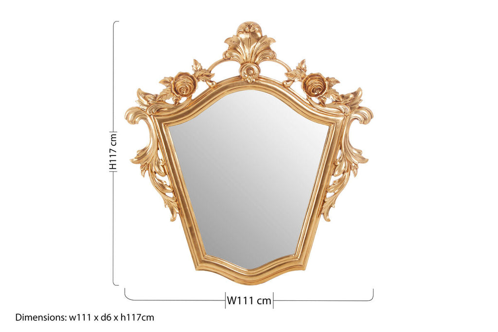 Champagne Tapered Wall Mirror | Marseille