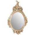 Marseille Champagne Finish Round Wall Mirror