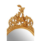 Gold Finish Round Wall Mirror | Marseille