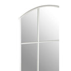 Matt White Window Pane Wall Mirror | Claren