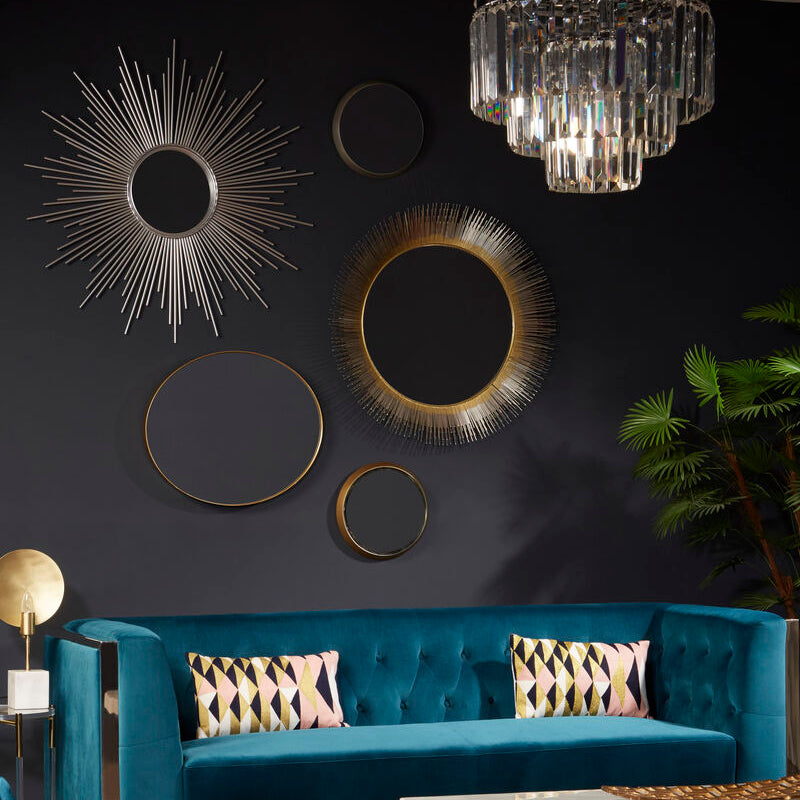 Cristal Silver Finish Wall Mirror