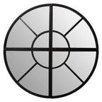 Round Window Pane Wall Mirror | Cosma
