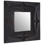 Black Finish Square Wall Mirror | Sabari