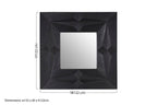 Black Finish Square Wall Mirror | Sabari