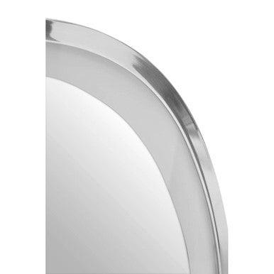 Illuminated LED Silver Oval Mirror | Avelino