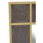 Grey Shagreen Effect Wall Mirror | Deskey