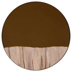 Petrified Wood Tile Large Round Mirror | Relic