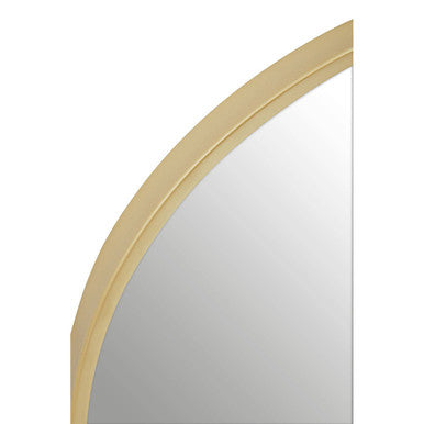 Gold Finish Arched Wall Mirror | Trento