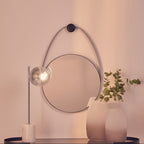 Black Frame Hanging Loop Wall Mirror | Trento