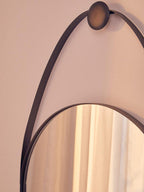 Black Frame Hanging Loop Wall Mirror | Trento