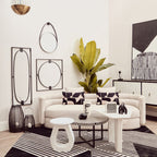 Black Frame Hanging Loop Wall Mirror | Trento