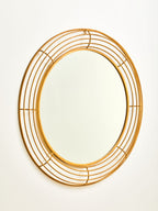 Antique Gold Round Wall Mirror | Trento