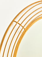 Antique Gold Round Wall Mirror | Trento