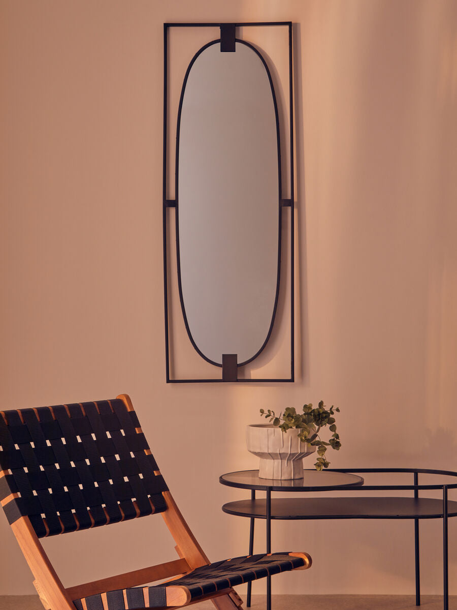 Black Rectangular Wall Mirror | Trento