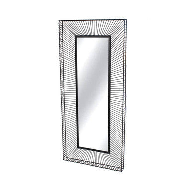 Wall Mirror with Black Metal Frame | Trento