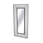 Wall Mirror with Black Metal Frame | Trento