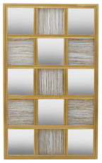 Gold Wire Wall Mirror | Enzo