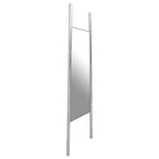 Silver Finish Frame Floor Mirror | Genoa