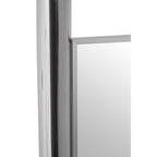 Silver Finish Frame Floor Mirror | Genoa
